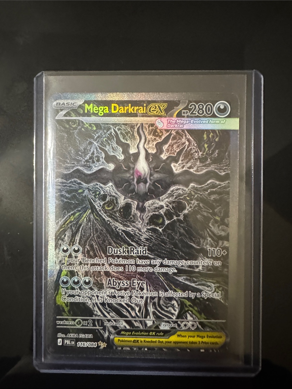 Mega Darkrai ex TCG Card - Black Holo